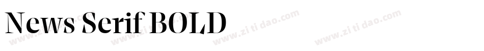 News Serif BOLD字体转换